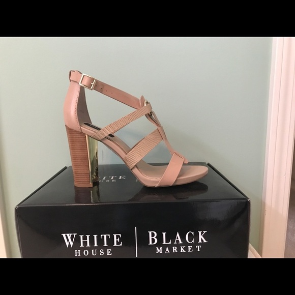 White House Black Market Shoes - White House Black Market Grommet Detail Sandal 8